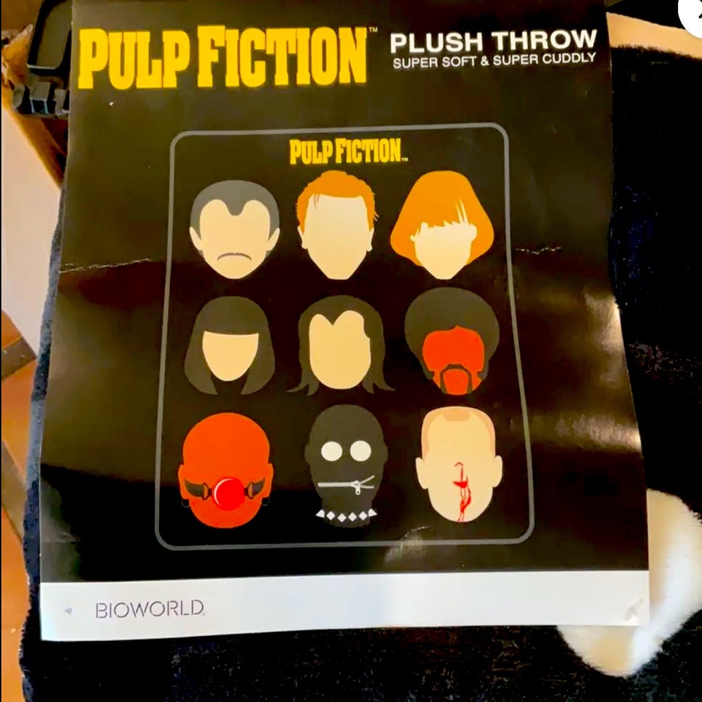 Brand New with Tags Pulp Fiction Throw Blanket